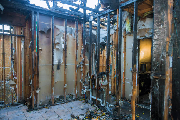 Professional Fire Damage Restoration technician working in Indian Hills, NV